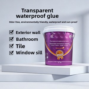 Agent adhésif transparent imperméable pour murs extérieurs, sans brique, pénétrant, pour la réparation des fuites de salle de bain et de toiture, peinture imperméable - Product Image 2