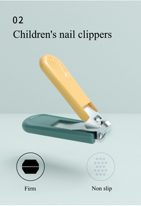 5 in 1 귀여운 아기 손톱 가위 세트 안티 고기 손톱깎이 세트 신생아 손톱 가위 세트 어린이를위한 안전 ABS 소재 - Product Image 6