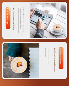 Hericium susu jamur Oatmeal sarapan instan sereal halus kering pengganti makanan bubuk tas besar kotak cangkir untuk dewasa - Product Image 6