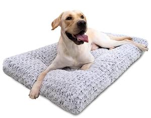 Cama lavable para perros, cama de lujo de felpa, cómoda y esponjosa, antideslizante, para mascotas grandes, Jumbo, medianos y pequeños