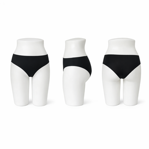 Maniquí de Medio Cuerpo para Mujer, Soporte de Exhibición de Plástico Blanco para Panties, Lencería y Shorts - Product Image 3