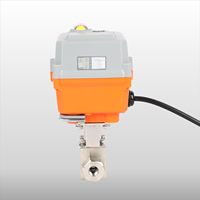 Vannes proportionnelles motorisées à pleine ouverture 4-20 mA, vannes à boisseau sphérique à commande électrique modulante, OEM, en acier inoxydable, ISO