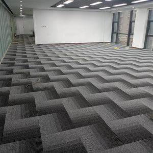 Thảm trải sàn thương mại LKHY, thảm ghép hình dạng gạch, chất liệu sợi PP, kiểu lông xoắn, thảm trải sàn văn phòng - Product Image 1