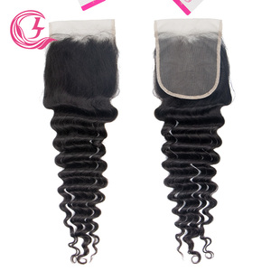 Cljhair 100% Trinh Nữ tóc đại dương sóng HD 5x5 ren đóng cửa - Product Image 5