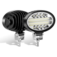 Phare de travail ovale 5,5 pouces 20W 6000LM IP67 étanche 12V 6000K pour camion/SUV/ATV/UTV