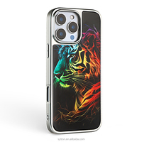 Coque de téléphone en TPU+PC avec logo couleur et motifs UV pour iPhone 16 17 Air Plus Pro Max