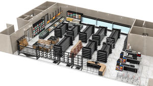 Хит продаж, односторонние коммерческие сверхпрочные плоские стеллажи для гондолы, супермаркет, магазин, супермаркет, магазин, хранение - Product Image 3