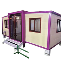 Vente directe usine : Maison conteneur habitable de haute qualité, extensible, en acier de 20 pieds, préfabriquée, pour villa, bureau, cuisine