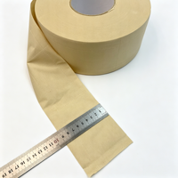 Vente en gros de papier toilette absorbant en rouleaux mini-jumbo, 3 plis, ultra doux, imprimé, en pâte de bambou recyclée