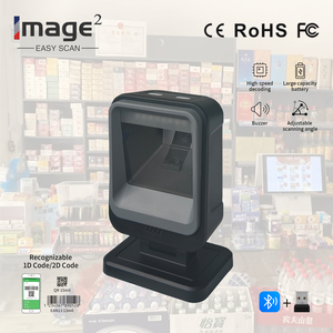 Escáner de Códigos de Barras 2D 1D T880B, Manos Libres, Omnidireccional, de Escritorio, Automático, Lector de Códigos QR para Punto de Venta, PC, Supermercado - Product Image 1
