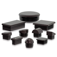 Nouveau bouchon d'étanchéité de tube et de bouchon de tuyau en PVC en plastique rond noir