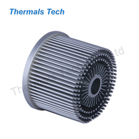 Dissipateur thermique à ailettes en aluminium forgé à froid D80 mm avec roulement à billes 2800 tr/min 17dB(A) pour éclairage LED COB domestique