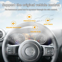 Digitales Armaturenbrett-Cluster für Jeep Wrangler 2011-2017 LCD-Touchscreen-Instrumententafel Virtuelles Cockpit Tachometer