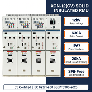 Unidad de Anillo Aislado Sólido (RMU) OEM de 12kV, 630A, Libre de SF6, Clasificación IP67 para Aplicaciones de Equipos de Conmutación de Media Tensión - Product Image 3