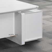 Ensemble bureau et chaise de travail moderne, table d'ordinateur simple pour espace de travail exécutif à domicile