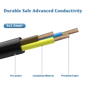 2023 thiết kế mới chúng tôi tiêu chuẩn mở rộng dây cáp cao su cho sử dụng ngoài trời IP20 220V mở rộng dây điện - Product Image 5