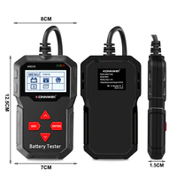 Testeur de batterie au plomb 12V KONNWEI pour voiture, analyse des données de la batterie, lecteur de test de charge, impression des données de panne, scanner de batterie de voiture