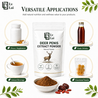 Poudre d'antlers de cerf de qualité alimentaire en rapport 10:1, adaptée aux liquides oraux, aux capsules et aux comprimés de médecine traditionnelle chinoise.