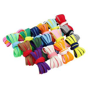 Lacci per Scarpe Weiou in Poliestere Tinta Unita Combinabili in Qualsiasi Colore 120cm per Sneakers da Donna e Scarponi da Trekking - Product Image 1
