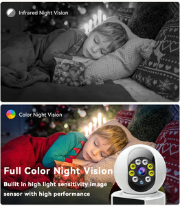 Nhà không dây thông minh mini wifi máy ảnh video gọi điện thoại 2 cách âm thanh 1080P HD an ninh 4G Máy ảnh bé màn hình cho bé trong nhà máy ảnh - Product Image 4