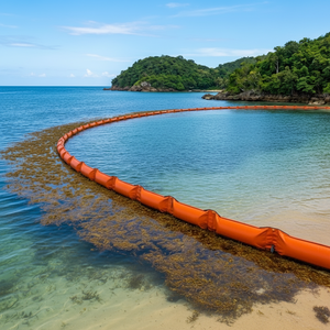 Barriera di alghe con design a tenda galleggiante per la pulizia delle spiagge dei Caraibi - Product Image 2
