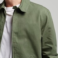 Manteau de Sport Vintage Vent Logo Personnalisé Blanc Chasse Coupe-Vent Chino Travail Veste Hommes Veste Décontractée