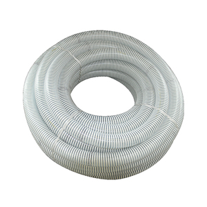 Tuyau en spirale renforcé pour matériaux secs 55 avec connecteurs à collier pour poudre abrasive - Product Image 1