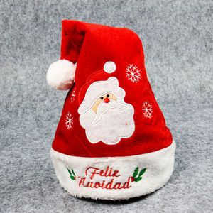 Chapeau de Noël en gros pour adultes, bonnet de Père Noël, bonnet de bonhomme de neige, décoration de Noël pour enfants, chapeau de Noël amusant brodé renne - Product Image 4