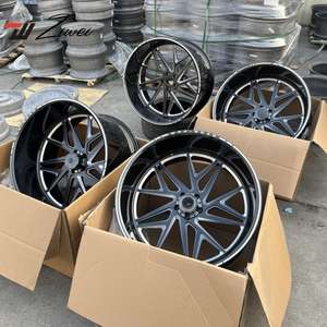 Ruedas cóncavas profundas negras forjadas ZW 22 24 26 28 pulgadas para llantas GMC Sierra 2500 3500 <span class=keywords><strong>HD</strong></span> Chevy Silverado 2500 3500 todoterreno 8x170 - Product Image 4