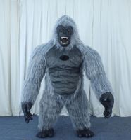 Mascotte de poupée en peluche gonflable Black Gorilla & Hulk & King Kong & Godzilla & Gomorra pour les accessoires de performance de carnaval d'Halloween