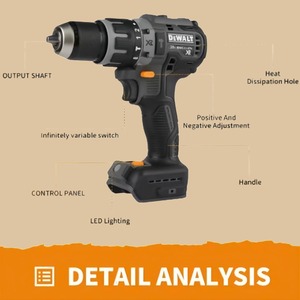 Kit Combinado de Taladro y Atornillador Inalámbrico <span class=keywords><strong>McLaren</strong></span> Edition 18V con Motor sin Escobillas para Mejoras del Hogar y Aplicaciones de Perforación - Product Image 2