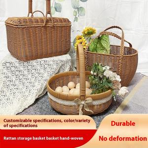 <span class=keywords><strong>Cesto</strong></span> da Picnic in <span class=keywords><strong>Rattan</strong></span> e Giunco Marino Stile Moderno con <span class=keywords><strong>Coperchio</strong></span> in Bambù e Manico - <span class=keywords><strong>Cesto</strong></span> da Picnic Contemporaneo in <span class=keywords><strong>Rattan</strong></span> - Product Image 4