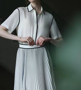 กระโปรงพลีทเอวทรงเอ็มไพร์ลำลองระบายอากาศได้ดีพิมพ์ลายดิจิทัล - Product Image 2