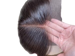 Pas d'enchevêtrement pas de perte femmes cheveux Toppers haute qualité vrais cheveux humains pleine dentelle Topper timide Mini perruque pour les femmes - Product Image 5