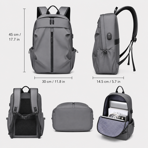 <span class=keywords><strong>Zaino</strong></span> da Viaggio in Nylon 17.3 Pollici <span class=keywords><strong>Impermeabile</strong></span> Borsa per Laptop con Manico per Trolley USB Traspirante Logo Personalizzato OEM Vendita all'Ingrosso - Product Image 4