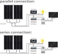 Panneau solaire monocristallin tout noir 100W 200W 300W 400W 500W 18V 24V 36V 48V Module PV pour système hors réseau