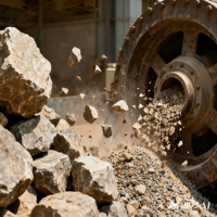 Broyeur à billes sec/humide compact pour l'exploitation minière avec moteur, roulement et boîte de vitesses pour une extraction d'or à haute efficacité