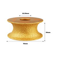 Disque de meulage diamanté de 75 mm de diamètre pour outils électroportatifs, meuleuse d'angle, pour marbre, céramique, quartz