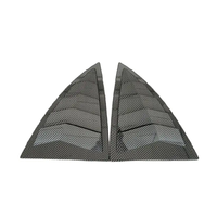 Look de carbone de persienne de fenêtre latérale de style quart de haute qualité pour Tesla Model Y 2021 +
