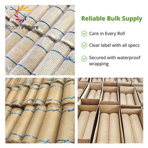 لفائف شبكية من مادة البولي إيثيلين بلون طبيعي، حصيرة مرنة لصناعة الأثاث الخيزراني - Product Image 5