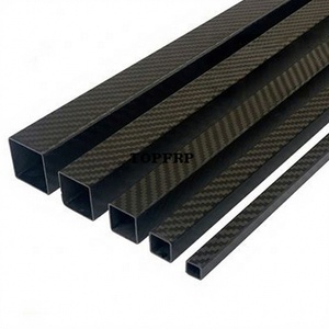 High <b>Strength</b> CFRP Pipes 3K Carbon Fiber Square Tubes - Product Image 1