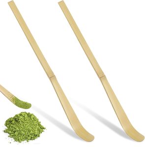 Cuillère à matcha en bambou écologique classique avec logo personnalisé, Chashaku, cuillère à poudre en bois pour matcha, ensemble fouet à matcha en bambou - Product Image 1