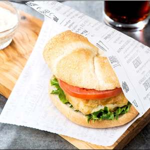 Bolsas de Papel Desechables, Reciclables, Resistentes a la Grasa, con Doble Abertura, para Delicatessen, Pan, Donuts y Sándwiches, con Impresión de Logotipo Personalizado y Ecológicas - Product Image 2