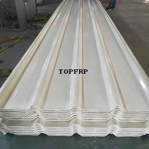 Weather Resistant Anti-corrosion Roof Tiles FRP Corrugated <b>Sheet</b> - Product Image 1