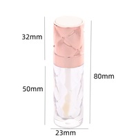 Tubes de gloss à lèvres luxueux à facettes, contenants de gloss à lèvres 5 ml, tubes de gloss à lèvres personnalisés et boîte d'emballage