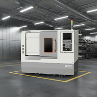 Torno CNC de Cama Inclinada de Alta Velocidad XMK-460, Alta Precisión, Alta Rigidez, Recorrido del Eje X de 425 mm, Recorrido del Eje Z de 350 mm, 2 Ejes, 0.008 mm