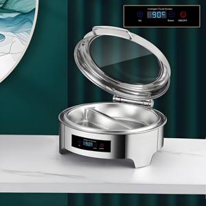 Tùy chỉnh thép không gỉ điện thực phẩm ấm hơn-công suất lớn tự chọn sưởi ấm nồi với <span class=keywords><strong>Temp</strong></span> hiển thị cho khách sạn phục vụ - Product Image 2