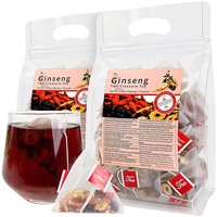 Thé aux feuilles de plantes aux dix trésors au ginseng, Maca, Goji et Mûre chinois naturels, pour l'énergie et le soutien rénal masculin, OEM Marque Privée
