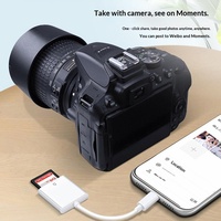 Lecteur de carte SD/TF compatible pour appareils iOS, type C, trois-en-un, transfert haute vitesse pour tablettes et appareils photo