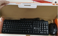 R8 moins cher 104 touches clavier et souris Combo ordinateur filaire souris et clavier ensemble pour le bureau